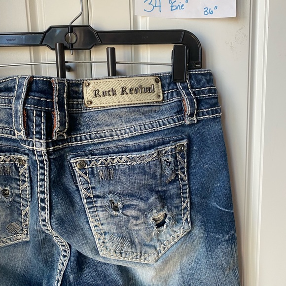 Rock Revival size 34 “Evie” easy boot cut jeans - Picture 3 of 3